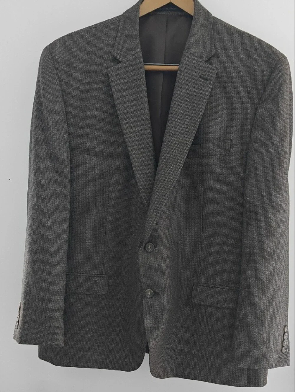 Chaps Brown And Gray Men's Blazer - Notch Lapel Sport Coat